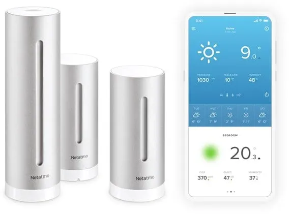 Netatmo Smart Vejrstation + Ekstra Indendørs Modul